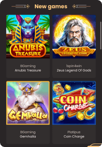 National Casino mobile screen new games