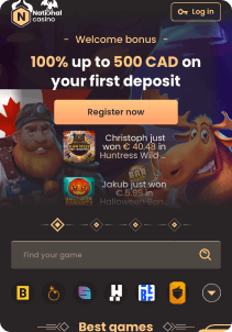 National Casino mobile screen welcome bonus