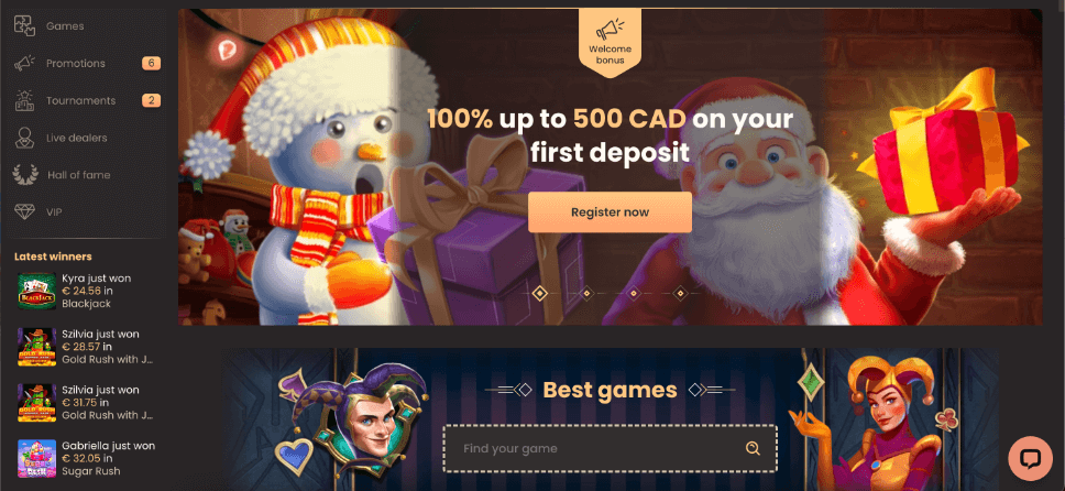 National Casino screen