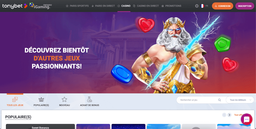 TonyBetFR screen