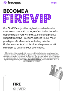 Firevegas mobile screen promotions