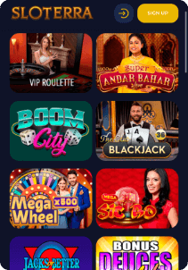Sloterra mobile screen live games