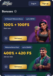 Gangsta Casino Mob Screen bonuses