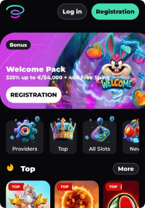 Slotornado Casino Mob Screen main page