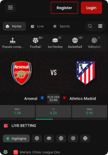 Chipstars.bet Casino Mob Screen sports games