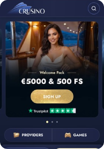 Crusino casino screen1 welcome bonus