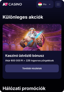 NVcasino mobile screen welcome bonus
