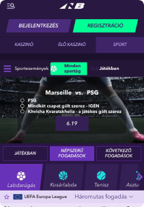 NanoBet Casino mobile screen sports games