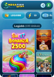 MegaFishWins casino screen2 slots games