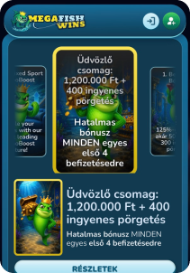 MegaFishWins casino screen4 promotions