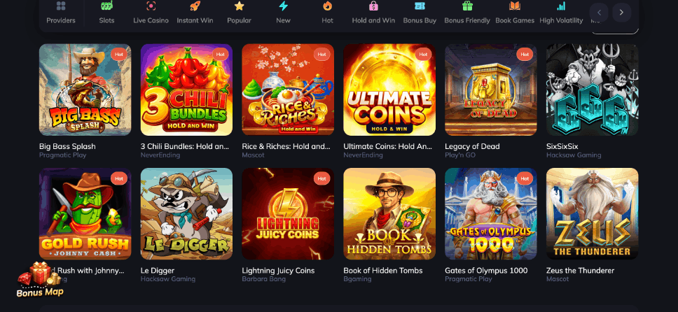 spin empire screen