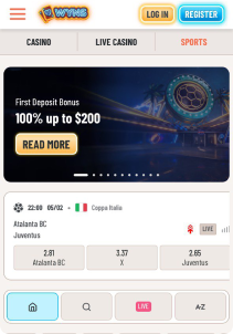Wyns casino mob screen sports