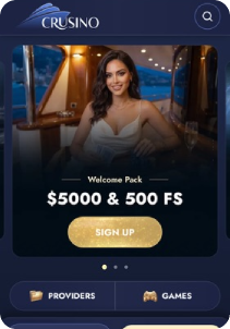 Crusino casino screen1 welcome bonus