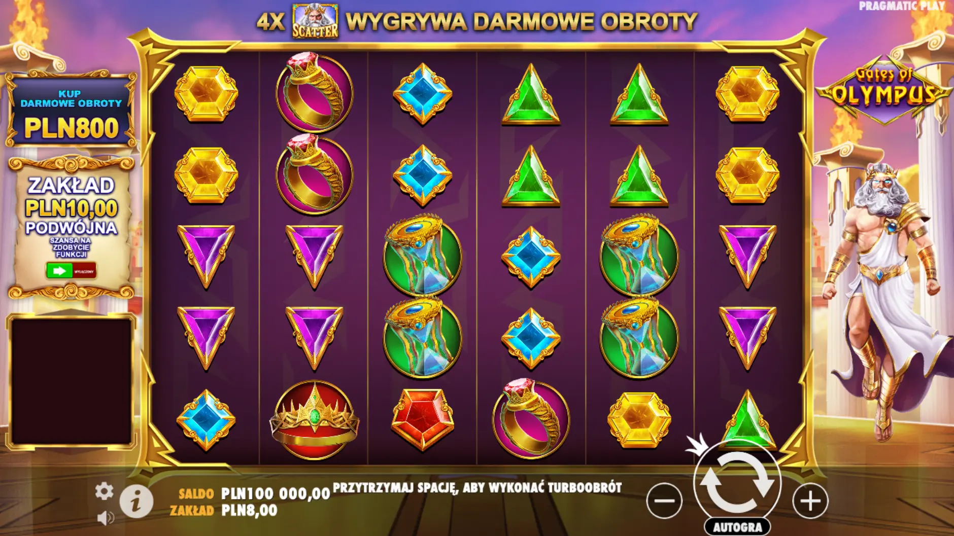 Gates of olympus screen