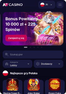 SlotsGem casino mobile screen main page