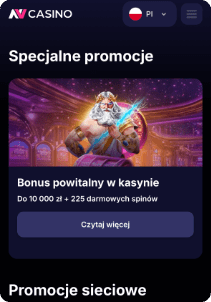 NVcasino mobile screen promotions