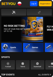 Betandyou casino mobile screen sports games