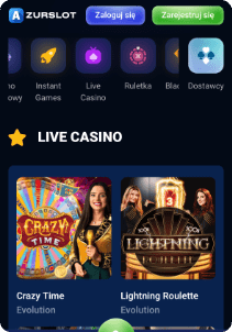 Azurslot casino mobile screen live games
