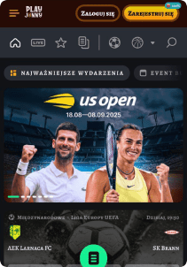 PlayJonny Casino mobile screen sports games