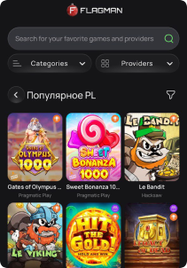Flagman Casino mobile screen slots games