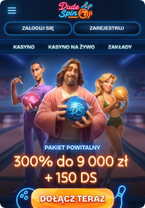 DudeSpin Casino mobile screen main page