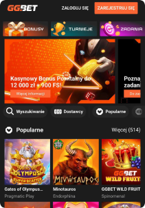 GGBet Casino mobile screen slots games