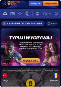 ManekiSpin mobile screen sports games