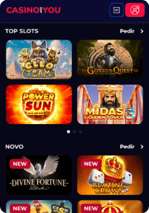 CasinoAndYou Casino mobile screen slots games