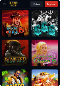 Lamabet Casino mobile screen slots games
