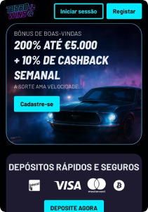 TurboWin Casino mobile screen main page