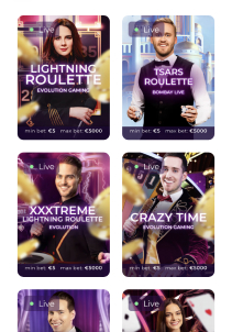 Tsars casino mobile screen live casino