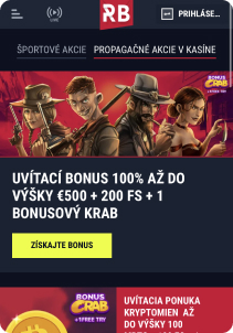 Rabona casino mobile screen welcome bonus