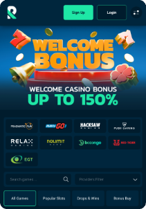 Rolletto1 casino mobile screen welcome bonus
